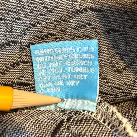 J. McLaughlin Jacquard Shift Dress SZ S Metalasse Textured Stretch Black Cream - Picture 5 of 6